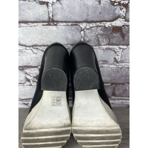 CUPLE Black Leather Platform Mary Jane Strap White Heels Women Sz 36EU/6M US - Picture 13 of 16